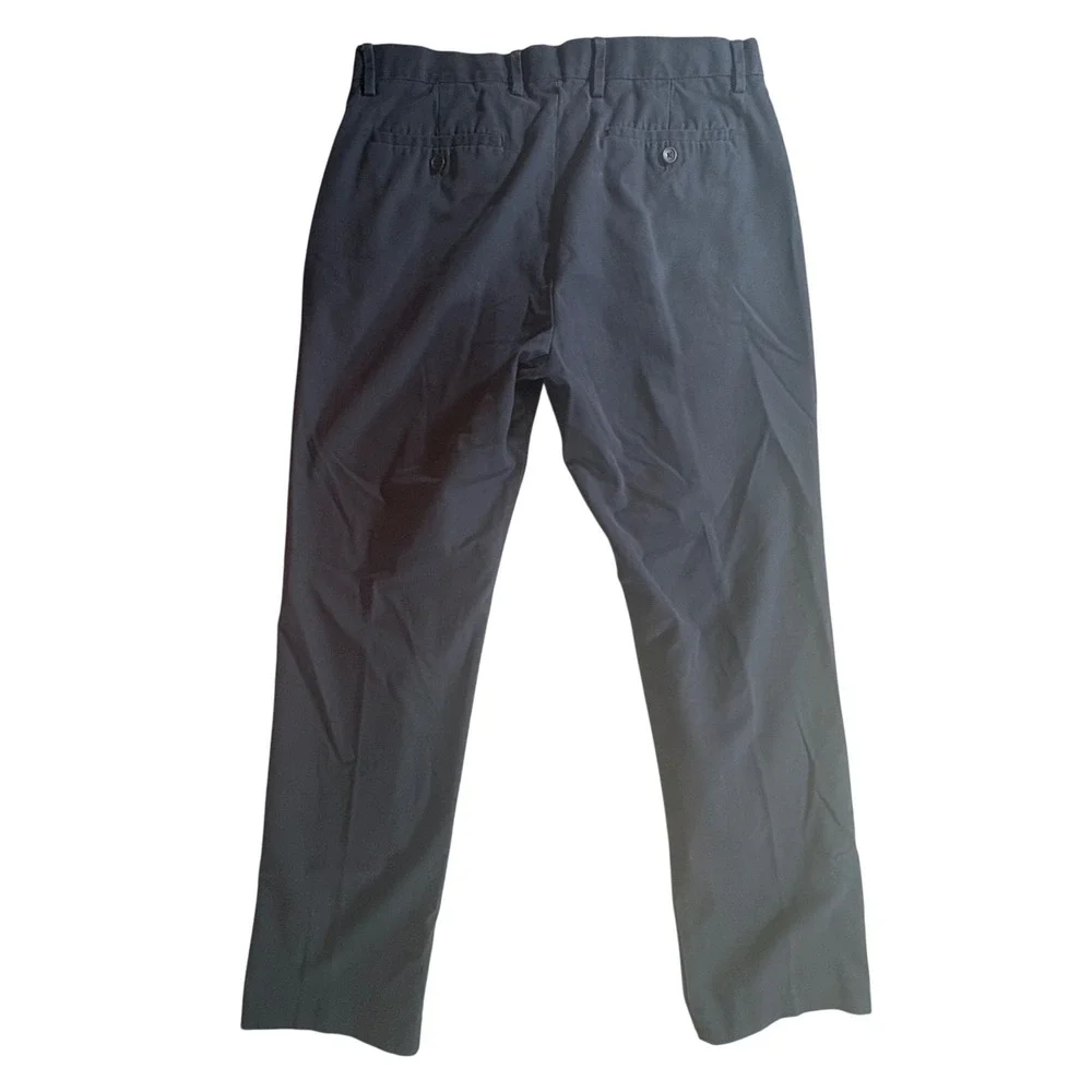 Banana Republic Chinos Mens 34x32 Navy Blue Tailored Slim Fit Non-Iron‎ Cotton
